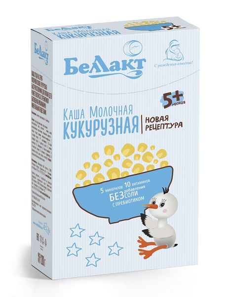 Каша зерно-молочная кукурузная с пребиотиком Беллакт 200г