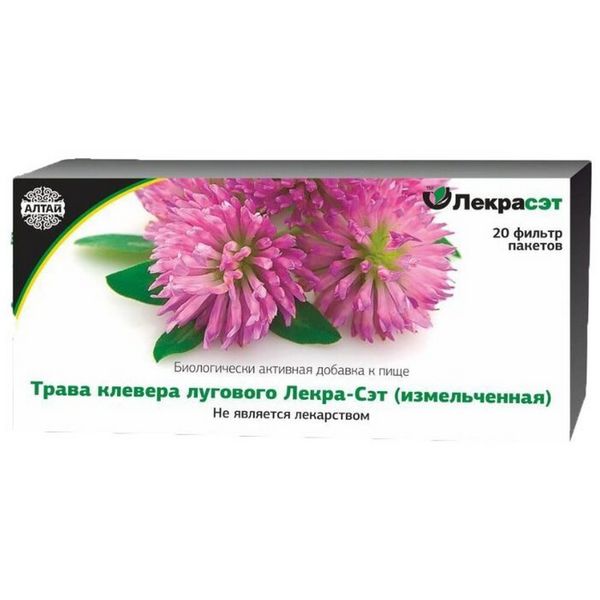 Клевер луговой трава ЛекраСэт фильтр-пакет 1,5г 20шт