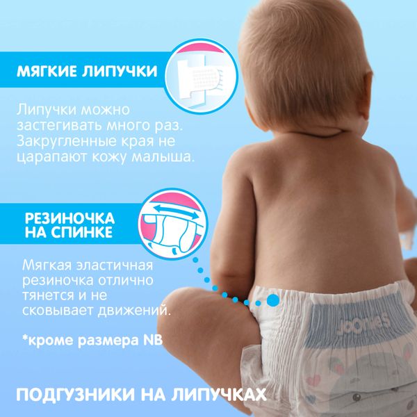 ПодгузникиPremium Soft Joonies/Джунис 6-11кг 58шт р.M фото №2
