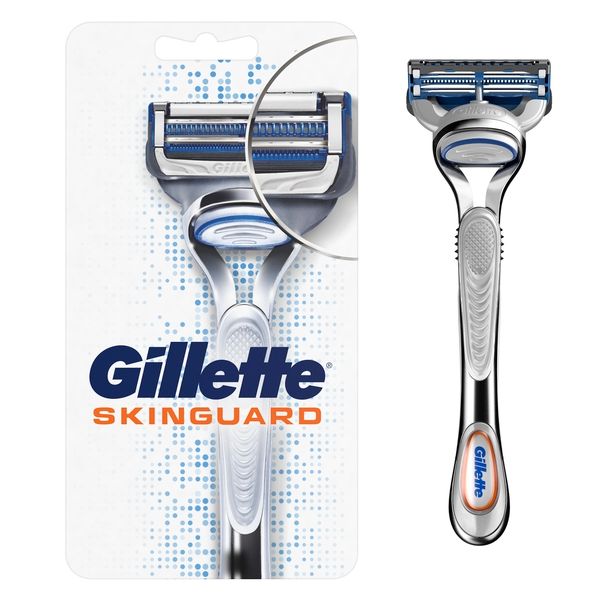Бритва безопасная с 1 сменной кассетой Skinguard Sensitive Gillette/Жиллетт фото №2