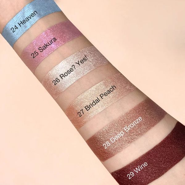 Тени для век жидкие сатиновые Pro satin Relouis 4,7г тон 29 Wine фото №2