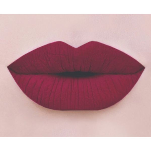Помада губная жидкая матовая True matte complimenti Relouis 4,5г тон 08 Винный фото №2