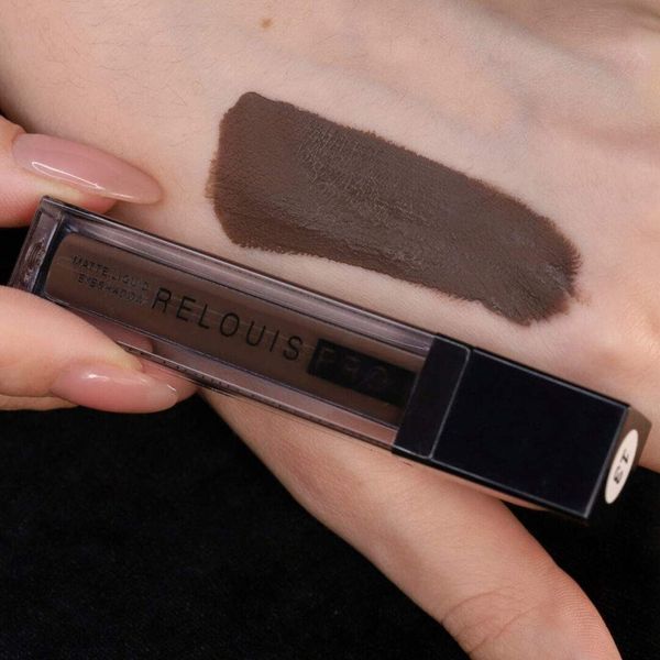 Тени для век жидкие матовые Pro matte Relouis 4,5г Relouis тон 13 Mocha coffee фото №4