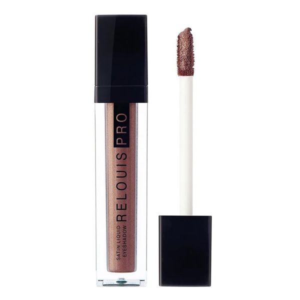 Тени для век жидкие сатиновые Pro satin Relouis 4,7г тон 28 Deep bronze