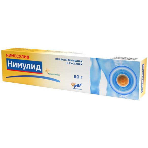 Нимулид гель для наружного применения 1% 60г фото №2