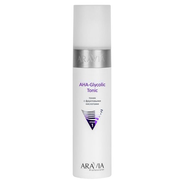 Тоник с фруктовыми кислотами AHA-Glycolic Tonic Aravia Professional/Аравия 250мл