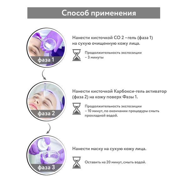 Набор CO2 Anti-Age Set Aravia Professional/Аравия: Карбокситерапия для сухой и зрелой кожи лица 150мл 3шт фото №2