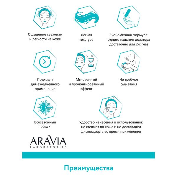 Патчи жидкие коллагеновый Aravia Laboratories 30мл фото №7