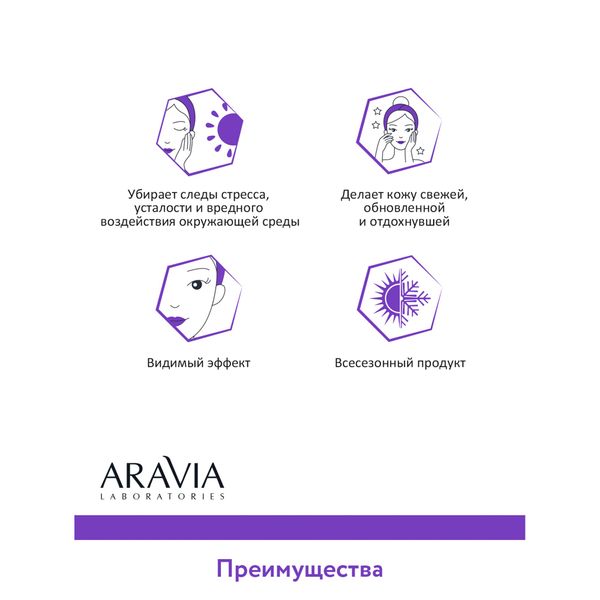Маска ночная восстанавливающая Night Aravia Laboratories 150мл фото №8
