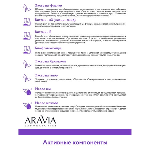 Маска ночная восстанавливающая Night Aravia Laboratories 150мл фото №7
