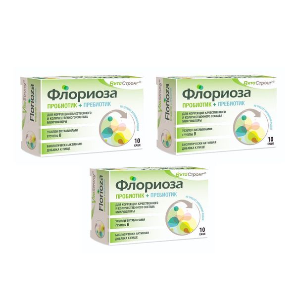 3ХВИТАСТРОНГ Флориоза пор. 1,7г пакет-саше №10 (БАД) фото №2