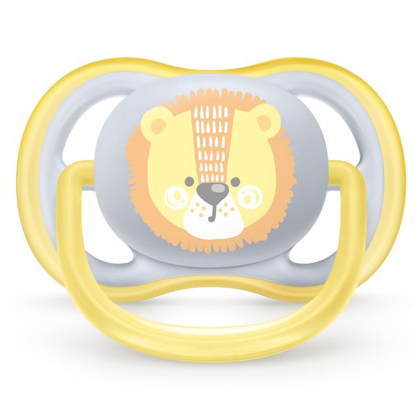 Соска-пустышка силиконовая ортодонтическая с футляром 0-6 мес. Ultra Air Philips Avent 2шт (SCF085/01) фото №5