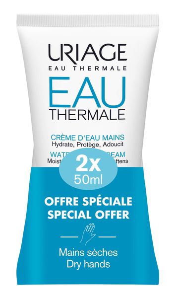 Крем для сухой кожи рук увлажняющий Eau Thermale Uriage/Урьяж туба 50мл 2шт