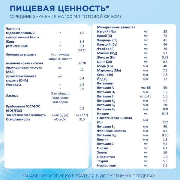 Смесь молочная гипоаллергенный детская 1 Nutrilon/Нутрилон 400г фото №4