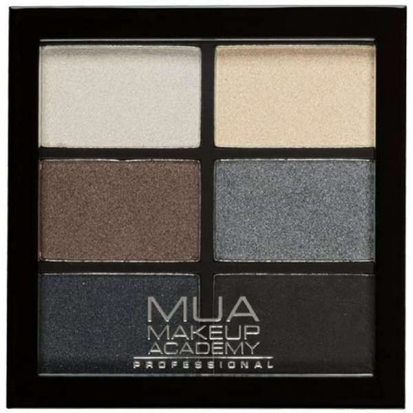Палетка теней для век 6 оттенков Smokey shadows Professional Make Up Academy Mua/Муа 12г