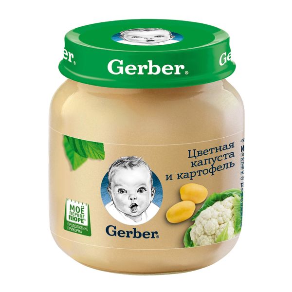 Пюре цветная капуста и картофель Gerber/Гербер 130г
