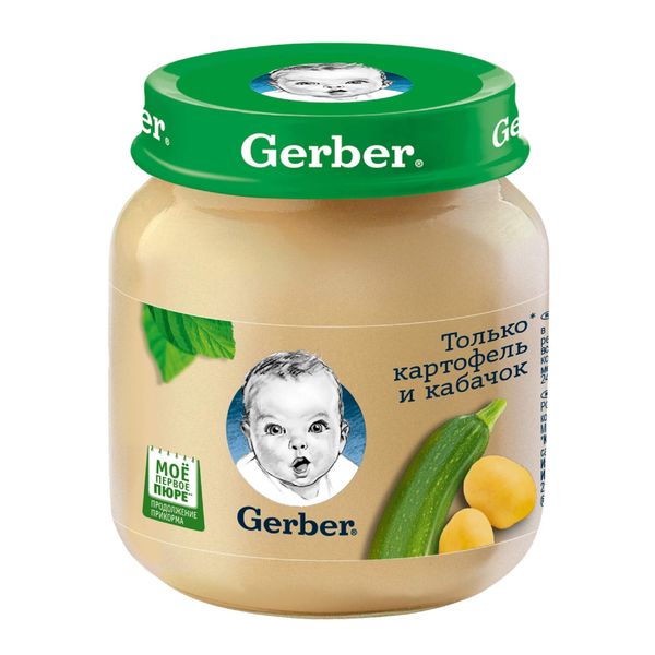 Пюре картофель и кабачок Gerber/Гербер 130г