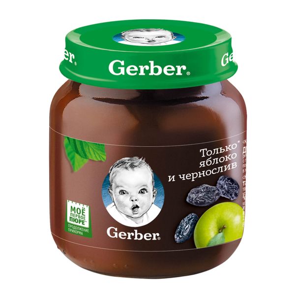 Пюре яблоко и чернослив Gerber/Гербер 130г