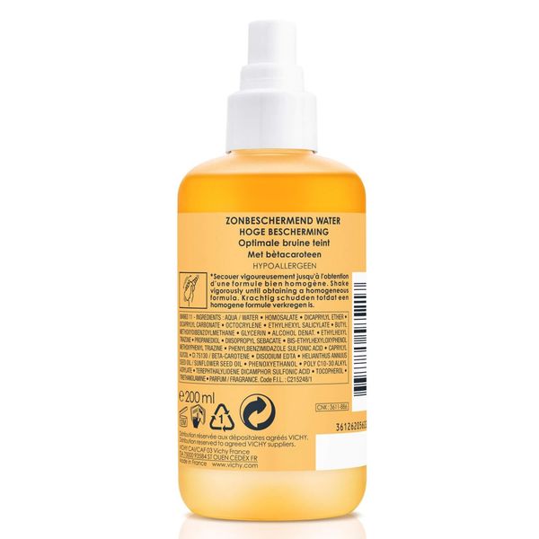 Спрей солнцезащитный активатор загара двухфазный SPF30 Capital Ideal Soleil Vichy/Виши 200мл (MB054523) фото №4