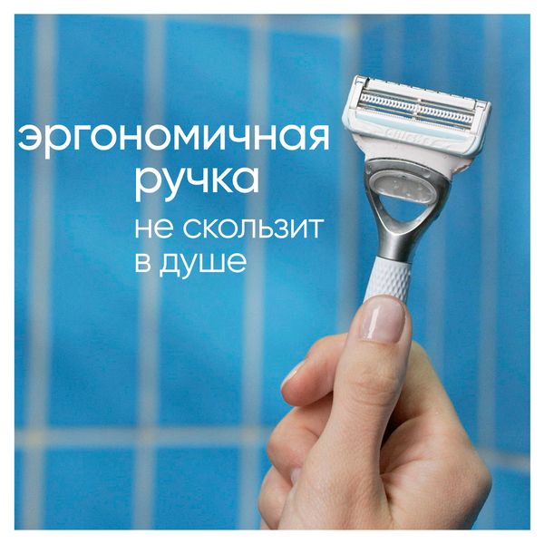 Набор Gillette/Жиллетт: Бритва безопасная Satin Care Venus+Кассета сменная фото №8