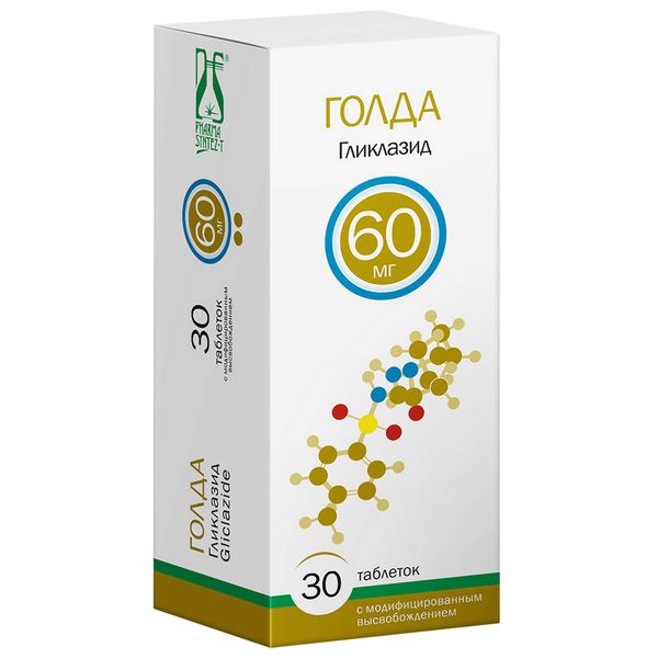 Голда МВ таблетки с модифицированным высвобождением 60мг 30шт фото №2 Голда МВ таблетки с модифицированным высвобождением 60мг 30шт фото №2