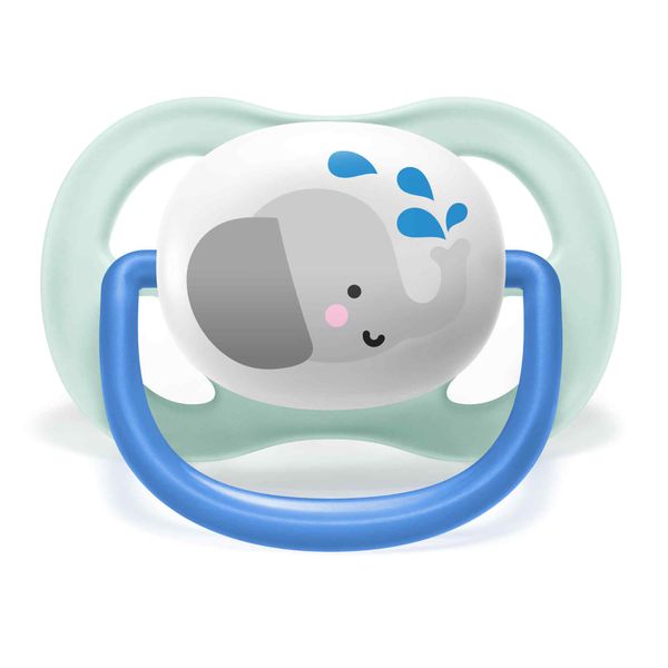 Соска-пустышка силиконовая ортодонтическая с футляром 0-6 мес. Ultra Air Philips Avent 2шт (SCF080/05) фото №5