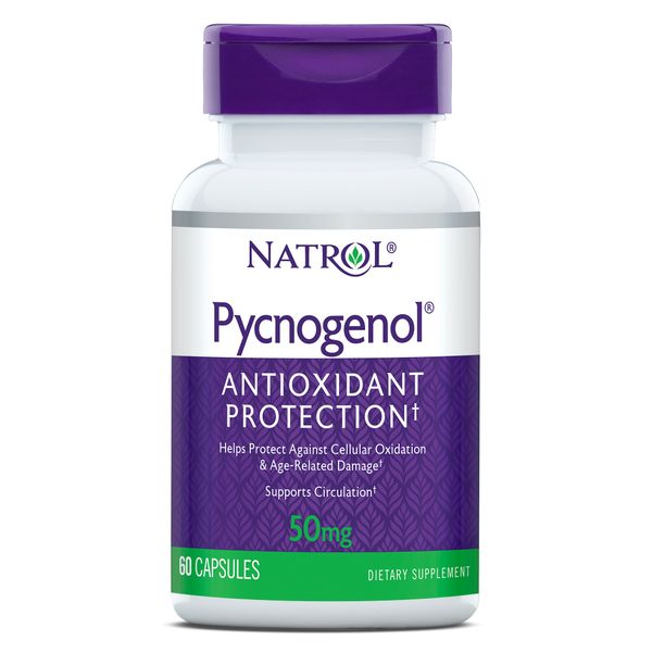 Пикногенол 50мг Natrol капсулы 355мг 60шт