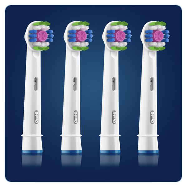 Насадка сменная для электрических зубных щеток 3D White CleanMaximiser Oral-B/Орал-би 4шт (EB18рRB) фото №5
