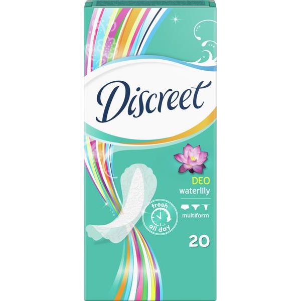 Прокладки ежедневные Discreet (Дискрит) гигиенические Водная лилия Multiform Deo 20 шт. фото №2