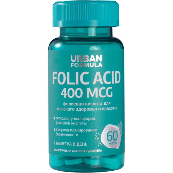 Метилфолат Макси Urban Formula/Урбан Формула таблетки 400мкг 60шт