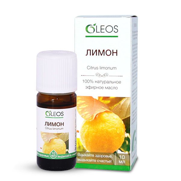 Масло эфирное лимон Oleos/Олеос фл. 10мл