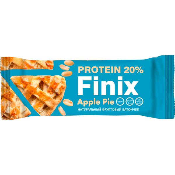 Батончик финиковый с протеином арахисом и яблоком Эппл Пай Finix/Финикс 30г