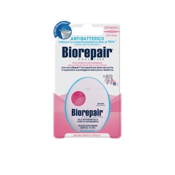 Нить зубная вощеная расширяющаяся Filo Cerato Espandibile Biorepair/Биорепэйр 30м