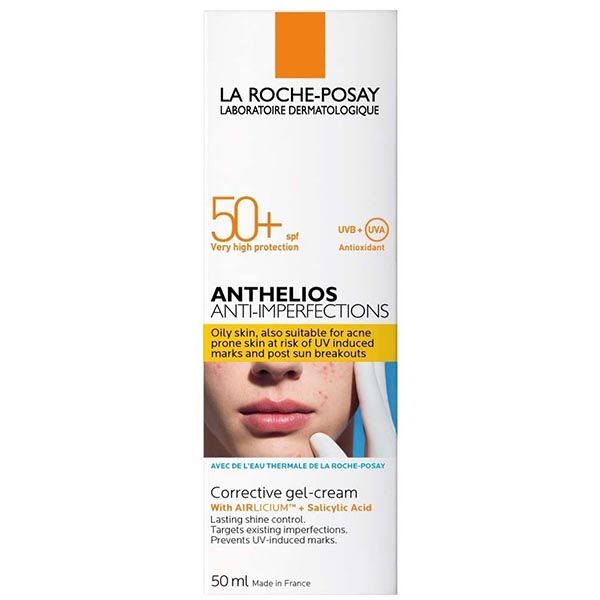 Гель-крем солнцезащитный для жирной и склонной к акне кожи SPF50+ Anthelios La Roche Posay/Ля рош позе туба 50мл (MB144800) фото №3