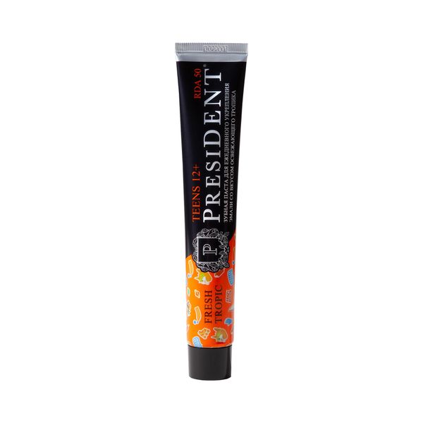 Паста зубная детская от 12 лет 50RDA Fresh tropic President/Президент 70г фото №3