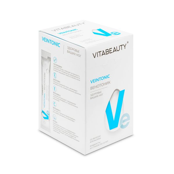 Венотоник вкус апельсин Vitabeauty/Витабьюти жидкость стик 10мл 30шт фото №2