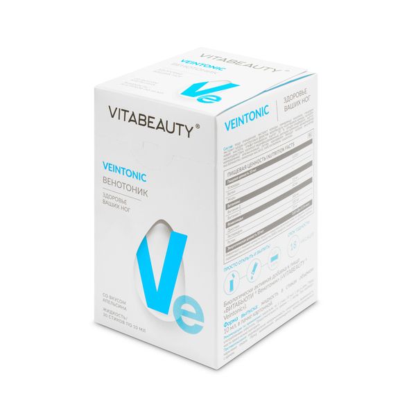 Венотоник вкус апельсин Vitabeauty/Витабьюти жидкость стик 10мл 30шт фото №3