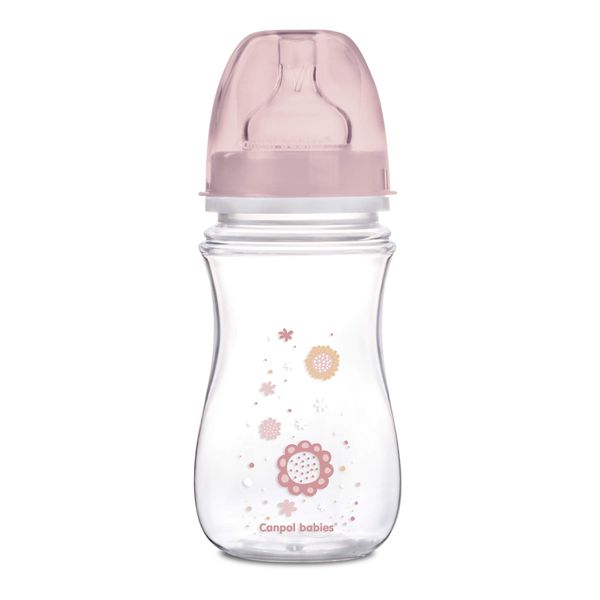 Бутылочка для кормления с 3 мес. розовая EasyStart Canpol/Канпол 240мл (35/217)