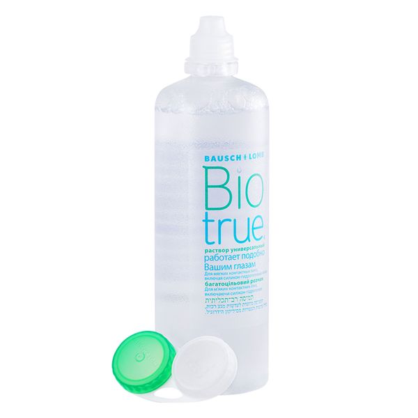 Раствор по уходу за мягкими контактными линзами универсальный с контейнером Biotrue фл. 300мл фото №2