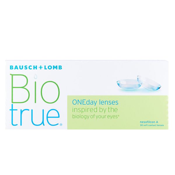 Линзы контактные для коррекции зрения однодневные мягкие Biotrue ONEday Nesofilcon A (-3.25/8.6/14.2) 30шт Линзы контактные для коррекции зрения однодневные мягкие Biotrue ONEday Nesofilcon A (-3.25/8.6/14.2) 30шт