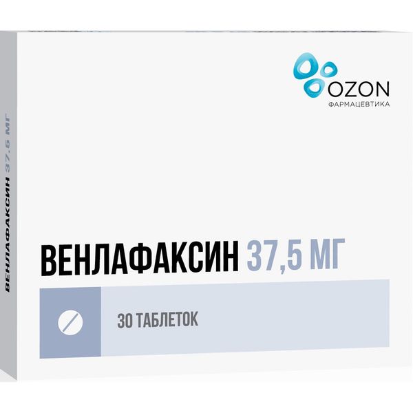 Венлафаксин таблетки 37,5мг 30шт