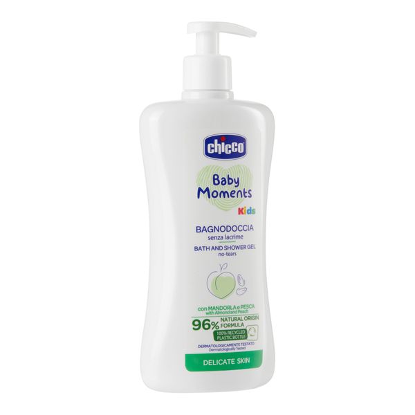 Пена для ванны и гель для душа без слез Kids Baby moments Chicco/Чикко фл. 500мл фото №2