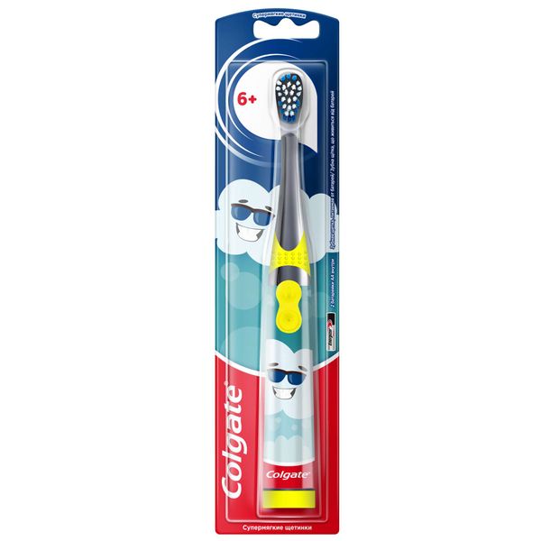 Щетка зубная супермягкая детская питаемая от батарей 6+ Colgate/Колгейт фото №5