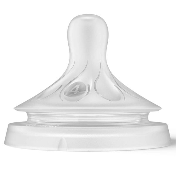 Соска силиконовая со средним потоком с 3 мес. Natural Response Philips Avent 2шт (SCY964/02) фото №4