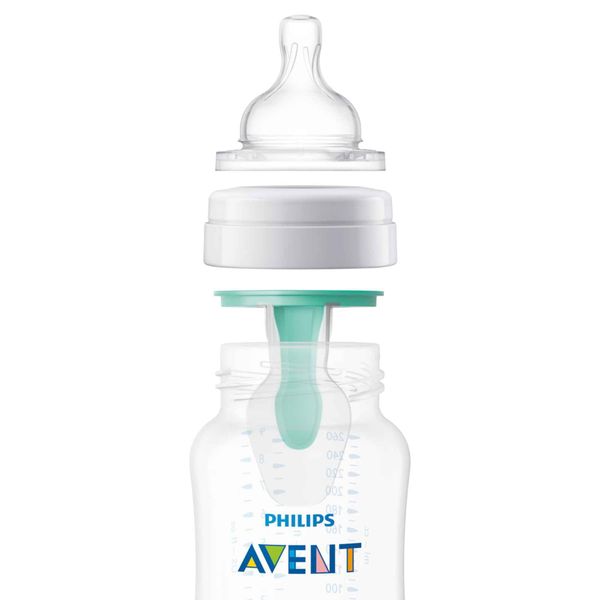 Бутылочка из полипропилена с силиконовой соской медленный поток Anti-colic Natural Response Philips Avent 125мл 2шт (SCY670/02) фото №6