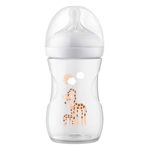 Бутылочка из полипропилена с силиконовой соской средний поток 1 мес. Natural Response Philips Avent 260мл (SCY903/66) фото №5