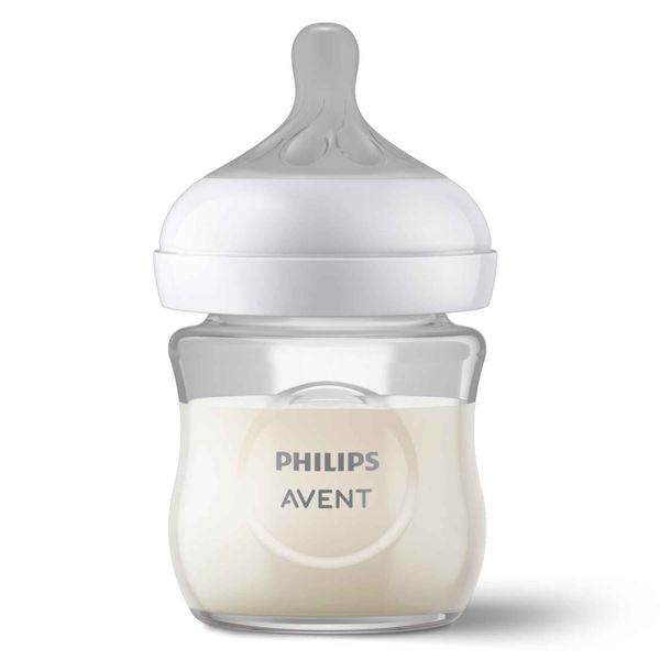 Бутылочка для кормления стеклянная с 0 мес. Natural Response Philips Avent 120мл (SCY930/01) фото №3