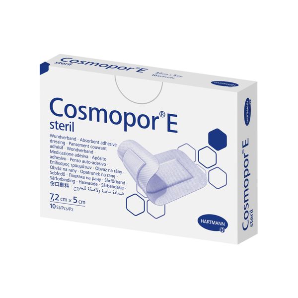 Повязка стерильная пластырного типа Cosmopor E/Космопор Е 7,2х5см 10шт фото №2