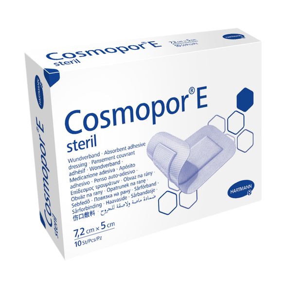 Повязка стерильная пластырного типа Cosmopor E/Космопор Е 7,2х5см 10шт фото №4