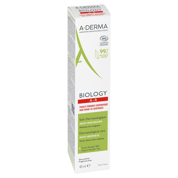 Флюид для кожи лица и шеи склонной к покраснениям Biology A-derma/А-дерма туба 40мл фото №3